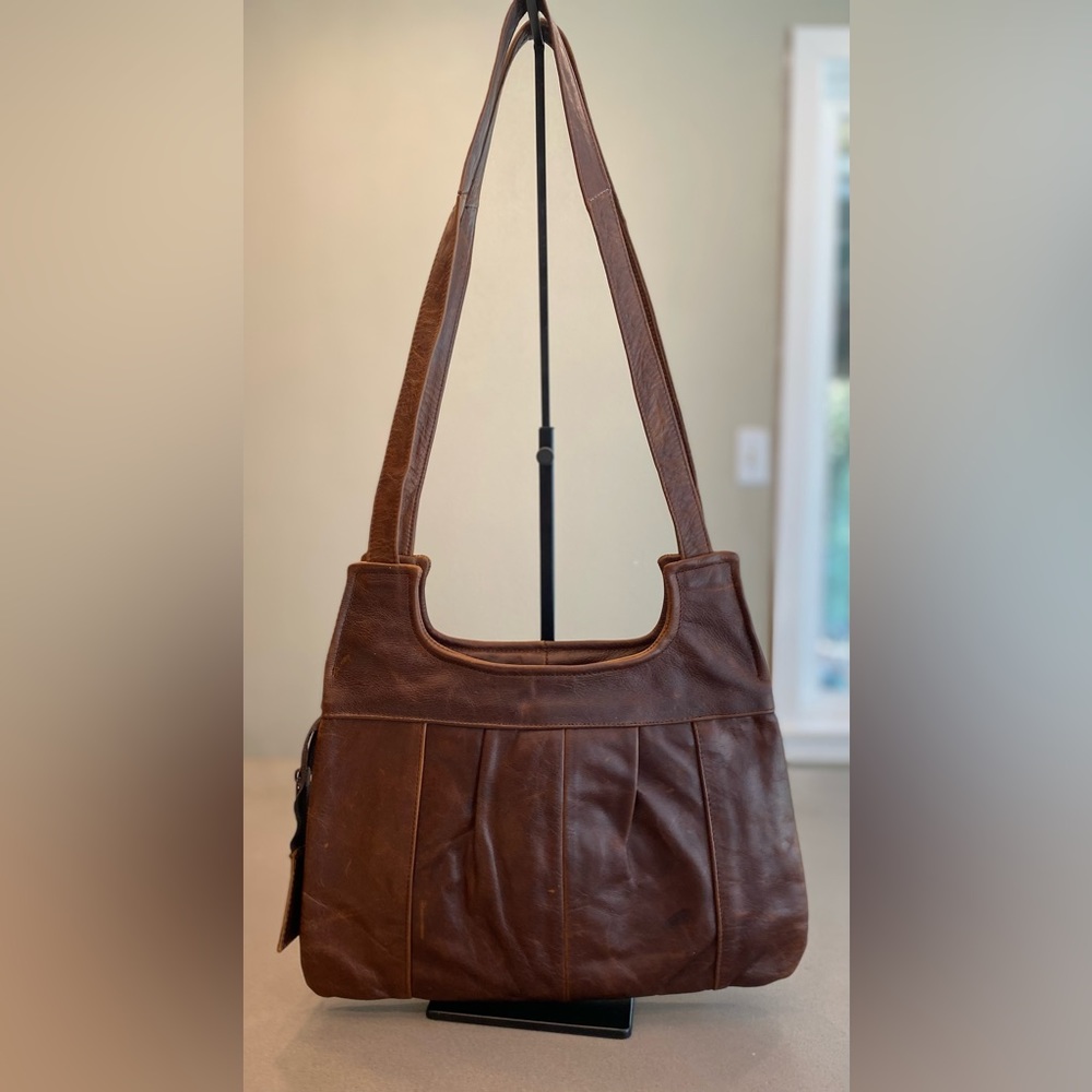 Vintage 70’s Leather Shoulder Bag made in Mexico